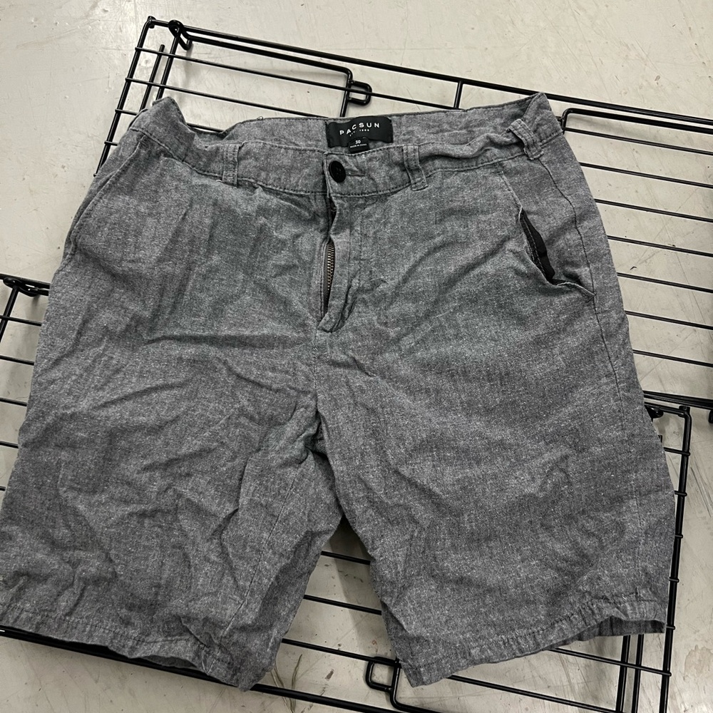 PACSUN Gray heather chino shorts